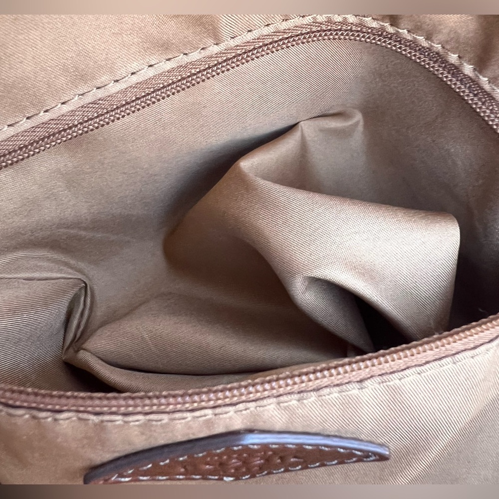 Fossil Neutral Striped Sydney Satchel Crossbody Bag - Picture 11 of 16